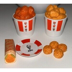 9 Pc KFC Kentucky Fried Chicken Mini Brands by ZURU Collector ( Adorable Wrap )
